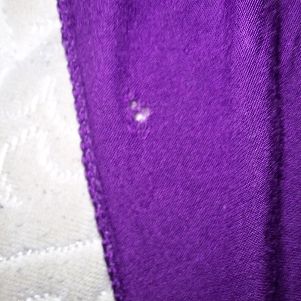 A Step in Style boho purple v shaped lacy top capped sleeve dress in a 3XL. - Picture 2 of 8
